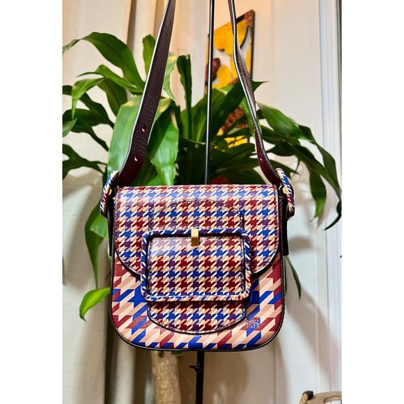 ♦️♦️ TORY BURCH AUTHENTIC PLAID SAWYER HANDBAG ♦️♦️ - Picture 15 of 16